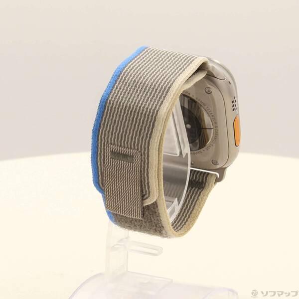 〔中古〕Apple(アップル) Apple Watch Ultra GPS + Cellular 49mm チタニウムケース ブルー／グレイトレイルループ〔377-ud〕 |  | 02