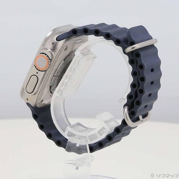 〔中古〕Apple(アップル) Apple Watch Ultra GPS + Cellular 49mm チタニウムケース ミッドナイトオーシャンバンド〔377-ud〕 |  | 01