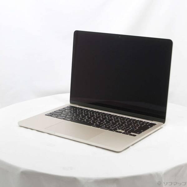 〔中古〕Apple(アップル) MacBook Air 13.6-inch Late-2024 MC8P4J／A Apple M3 8コアCPU_10コアGPU 24GB SSD1TB スターライト 〔15.3 Sequoia〕〔258-ud〕 | 