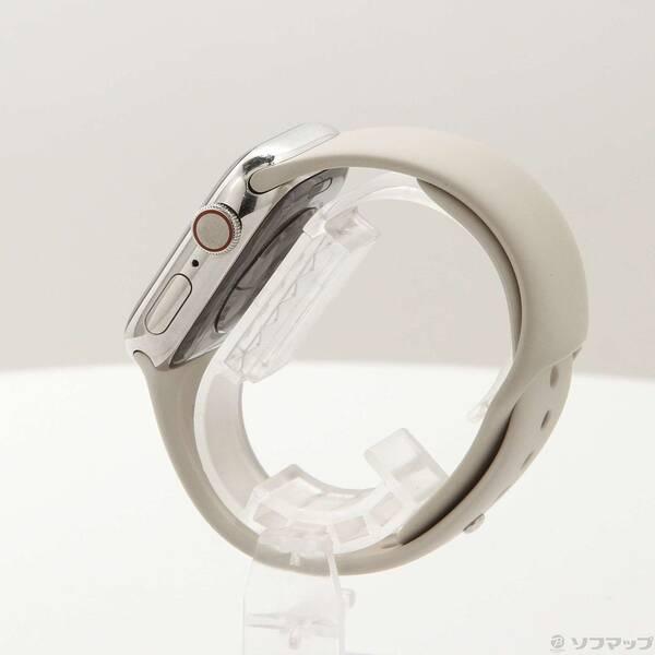 〔中古〕Apple(アップル) Apple Watch Series 7 GPS + Cellular 41mm シルバーステンレススチールケース スターライトスポーツバンド〔348-ud〕 |  | 01