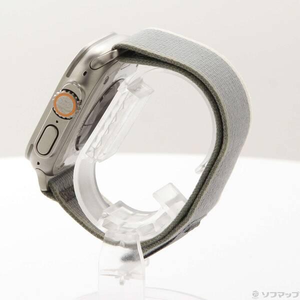 〔中古〕Apple(アップル) Apple Watch Ultra 2 GPS + Cellular 49mm チタニウムケース グリーン／グレイトレイルループ〔349-ud〕 |  | 01
