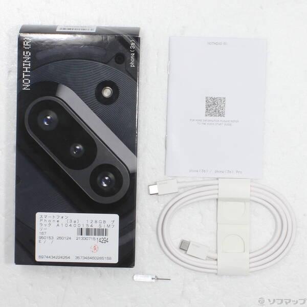 〔中古〕Nothing Phone (3a) 128GB ブラック A10400154 SIMフリー〔269-ud〕 |  | 04