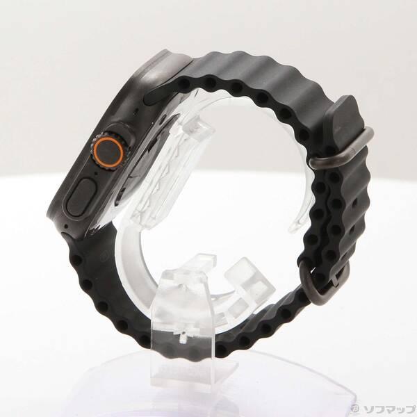 〔中古〕Apple(アップル) Apple Watch Ultra 3 GPS + Cellular 49mm ブラックチタニウムケース ブラックオーシャンバンド〔258-ud〕 |  | 01