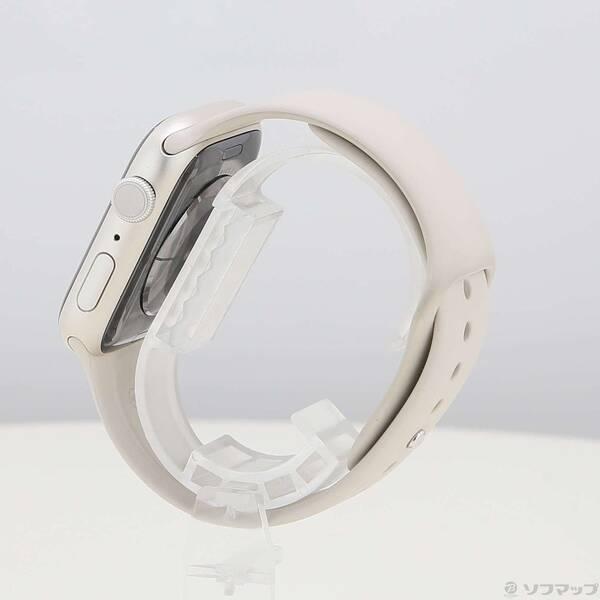 〔中古〕Apple(アップル) Apple Watch Series 7 GPS 45mm スターライトアルミニウムケース スターライトスポーツバンド〔262-ud〕 |  | 01