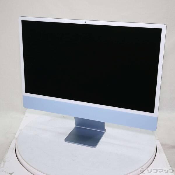 〔中古〕Apple(アップル) iMac 24-inch Late-2023 MQRQ3J／A Apple M3 8コアCPU_10コアGPU 8GB SSD256GB ブルー 〔15.7 Sequoia〕〔377-ud〕 | 
