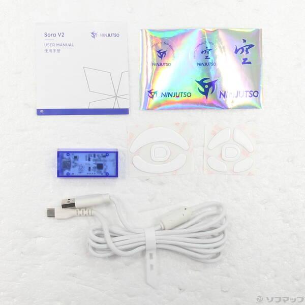 〔中古〕Ninjutso Sora V2 Wireless Gaming Mouse White〔377-ud〕 |  | 04