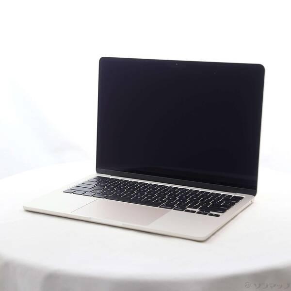 〔中古〕Apple(アップル) MacBook Air 13.6-inch Late-2024 MC8P4J／A Apple M3 8コアCPU_10コアGPU 24GB SSD1TB スターライト 〔15.7 Sequoia〕〔198-ud〕 | 