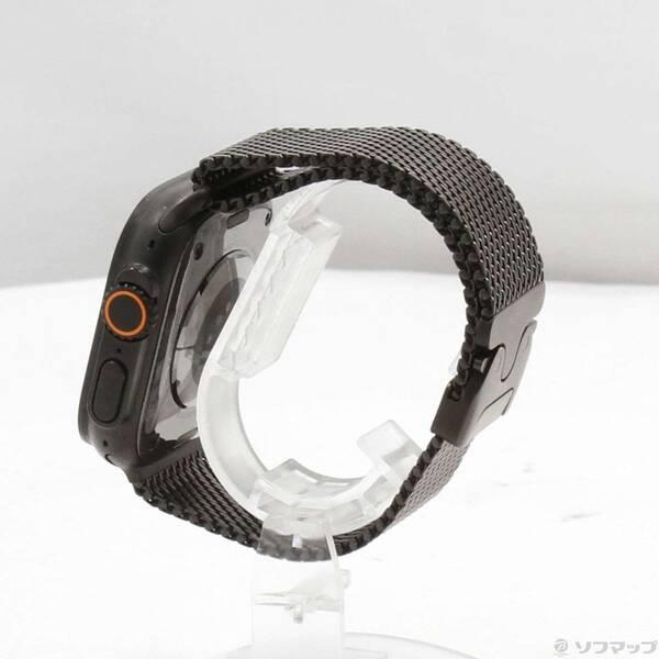 〔中古〕Apple(アップル) Apple Watch Ultra 2 GPS + Cellular 49mm ブラックチタニウムケース ブラックチタニウムミラネーゼループ〔344-ud〕 |  | 01