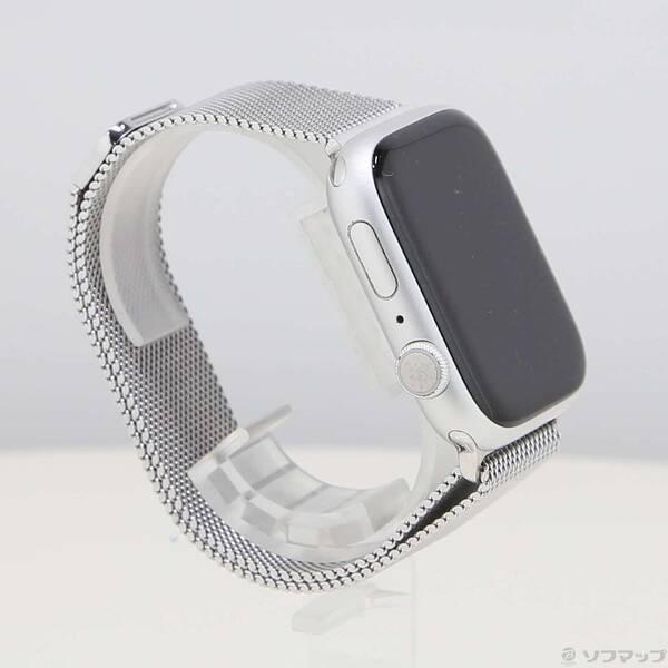 〔中古〕Apple(アップル) Apple Watch Series 9 GPS 45mm シルバーアルミニウムケース シルバーミラネーゼループ〔344-ud〕 |  | 03