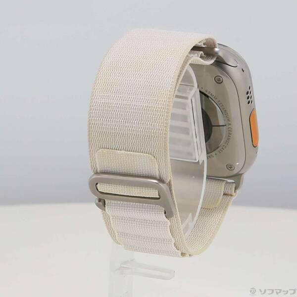 〔中古〕Apple(アップル) Apple Watch Ultra GPS + Cellular 49mm チタニウムケース スターライトアルパインループ〔377-ud〕 |  | 02