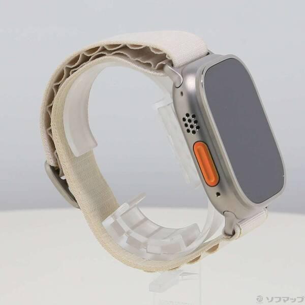 〔中古〕Apple(アップル) Apple Watch Ultra GPS + Cellular 49mm チタニウムケース スターライトアルパインループ〔377-ud〕 |  | 03