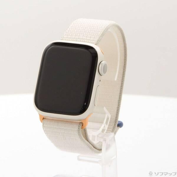 〔中古〕Apple(アップル) Apple Watch Series 9 GPS 41mm スターライトアルミニウムケース スターライトスポーツループ〔349-ud〕 | 
