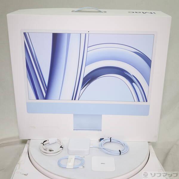 〔中古〕Apple(アップル) iMac 24-inch Late-2023 MQRR3J／A Apple M3 8コアCPU_10コアGPU 8GB SSD512GB ブルー 〔15.7 Sequoia〕〔198-ud〕 |  | 04