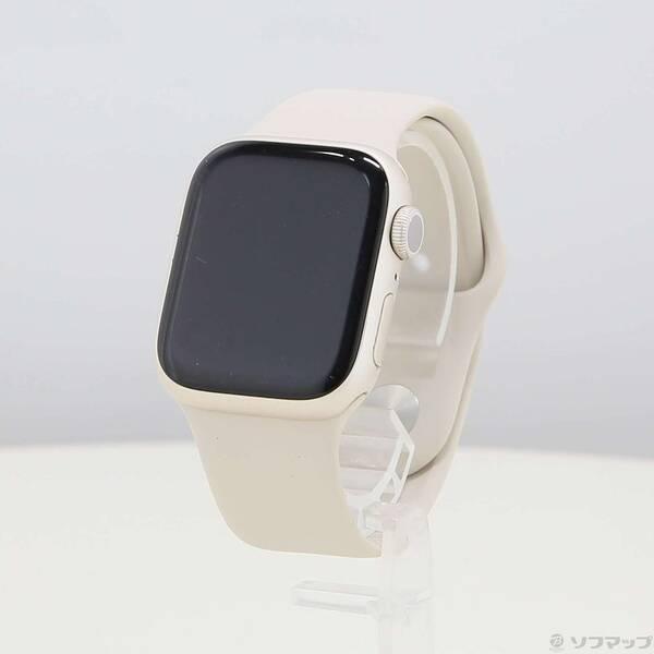 〔中古〕Apple(アップル) Apple Watch Series 8 GPS 41mm スターライトアルミニウムケース スターライトスポーツバンド〔349-ud〕 | 