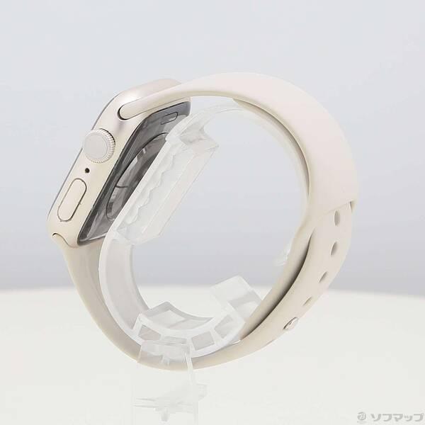 〔中古〕Apple(アップル) Apple Watch Series 8 GPS 41mm スターライトアルミニウムケース スターライトスポーツバンド〔349-ud〕 |  | 01