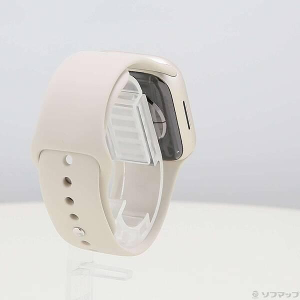 〔中古〕Apple(アップル) Apple Watch Series 8 GPS 41mm スターライトアルミニウムケース スターライトスポーツバンド〔349-ud〕 |  | 02