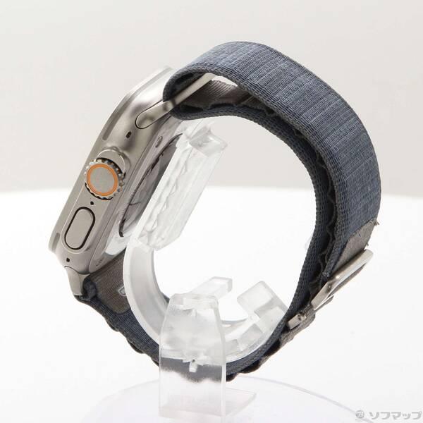 〔中古〕Apple(アップル) Apple Watch Ultra 2 GPS + Cellular 49mm チタニウムケース ブルーアルパインループ〔349-ud〕 |  | 01