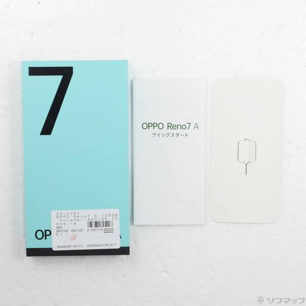 中古〕OPPO(オッポ) OPPO Reno7 A 128GB ドリームブルー A201OP Y