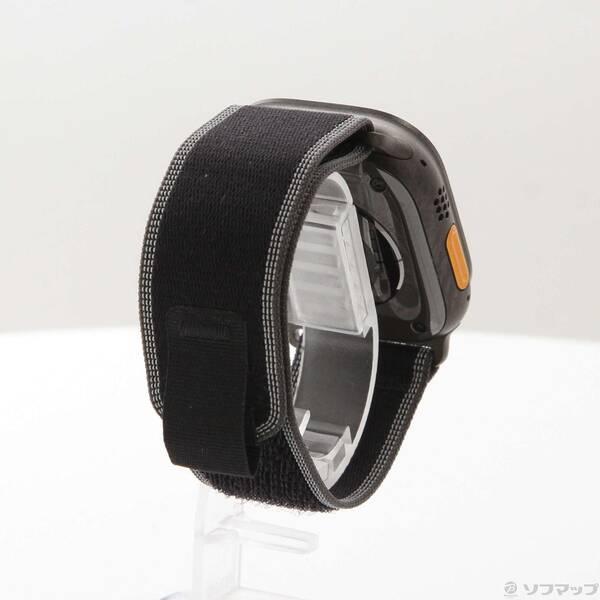 〔中古〕Apple(アップル) Apple Watch Ultra 3 GPS + Cellular 49mm ブラックチタニウムケース ブラック／チャコールトレイルループ〔198-ud〕の画像