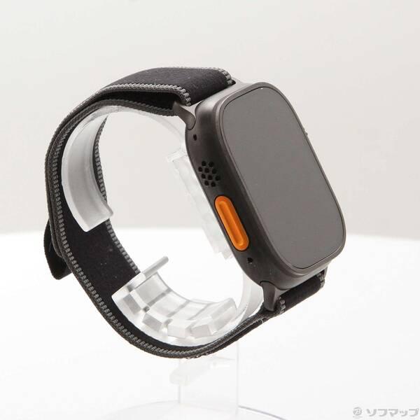 〔中古〕Apple(アップル) Apple Watch Ultra 3 GPS + Cellular 49mm ブラックチタニウムケース ブラック／チャコールトレイルループ〔198-ud〕の画像