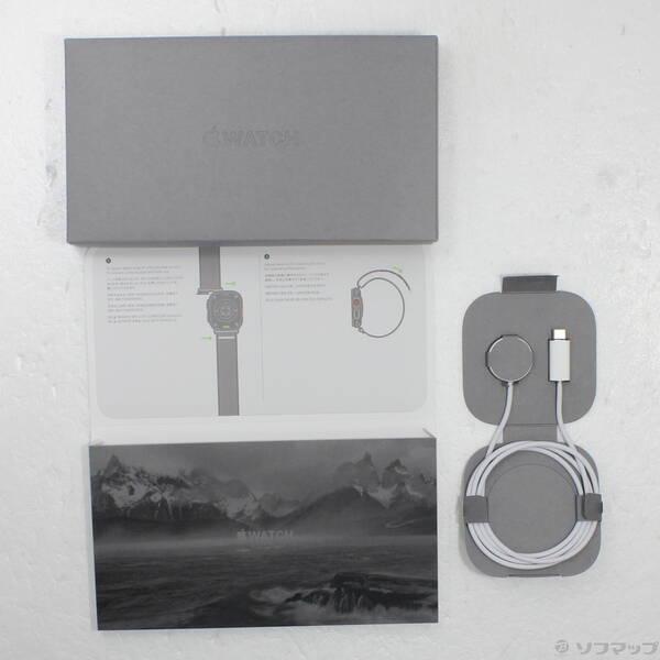 〔中古〕Apple(アップル) Apple Watch Ultra 3 GPS + Cellular 49mm ブラックチタニウムケース ブラック／チャコールトレイルループ〔198-ud〕の画像