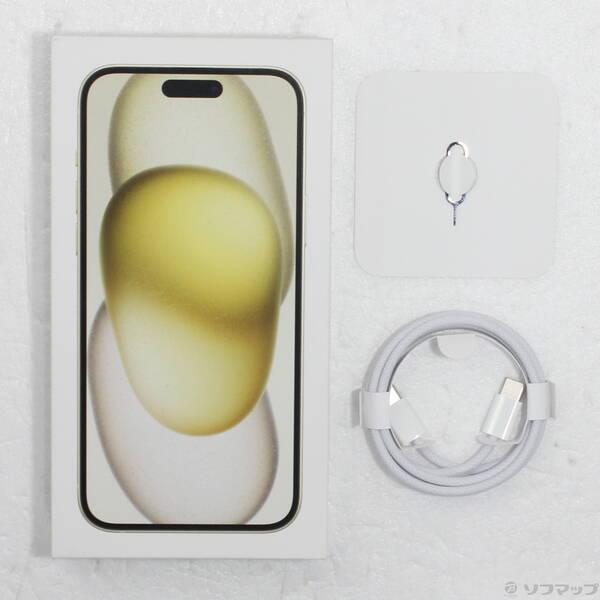 〔中古〕Apple(アップル) iPhone15 Plus 128GB イエロー MU0A3J／A SIMフリー〔198-ud〕 |  | 04
