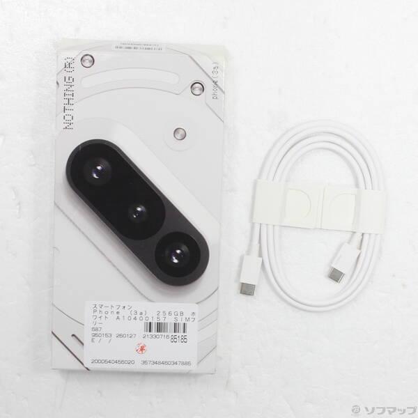中古〕Nothing Phone (3a) 256GB ホワイト A10400157 SIMフリー〔276