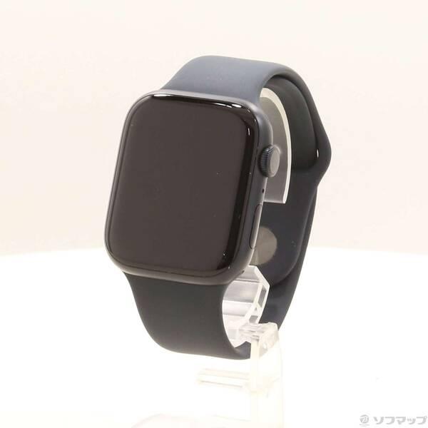〔中古〕Apple(アップル) Apple Watch Series 7 GPS 45mm ミッドナイトアルミニウムケース ミッドナイトスポーツバンド〔198-ud〕 | 
