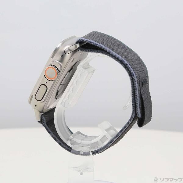 〔中古〕Apple(アップル) Apple Watch Ultra 2 GPS + Cellular 49mm チタニウムケース ブルー／ブラックトレイルループ〔295-ud〕 |  | 01
