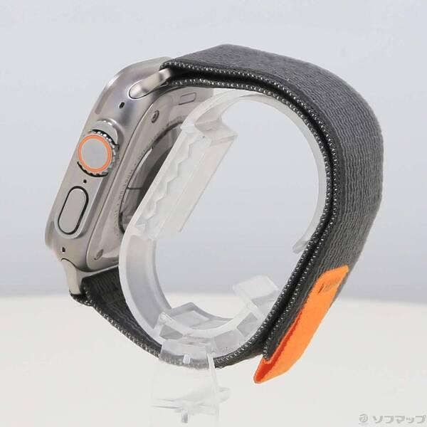〔中古〕Apple(アップル) Apple Watch Ultra GPS + Cellular 49mm チタニウムケース ブラック／グレイトレイルループ〔377-ud〕 |  | 01