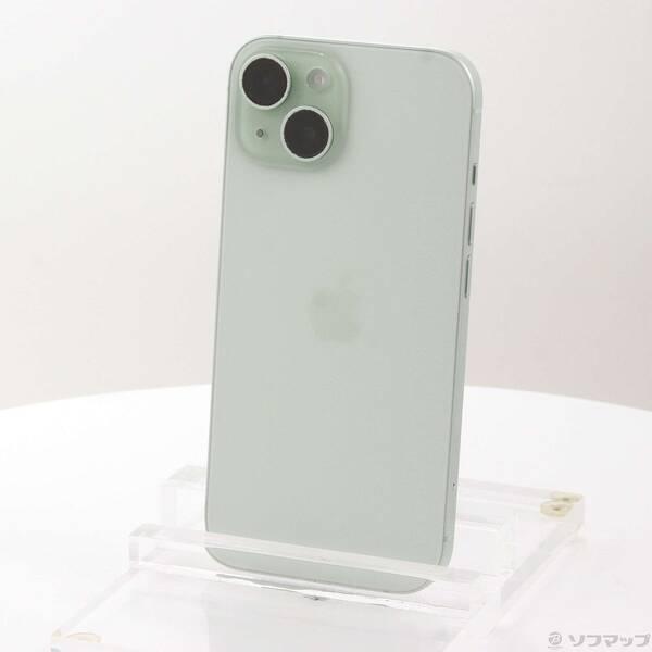 〔中古〕Apple(アップル) iPhone15 128GB グリーン MTMM3J／A SIMフリー〔377-ud〕 | 