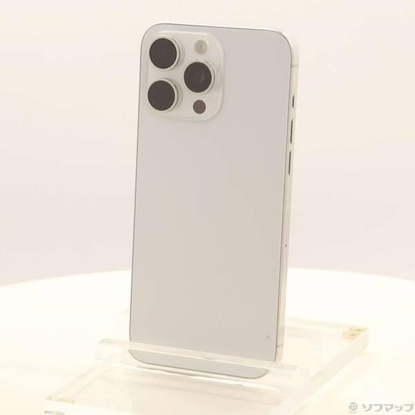 〔中古〕Apple(アップル) iPhone15 Pro Max 256GB ホワイトチタニウム MU6Q3J／A SIMフリー〔297-ud〕 | 