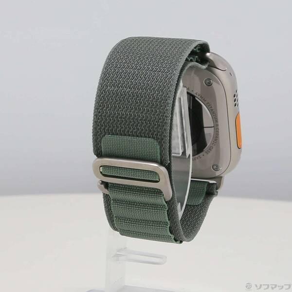 〔中古〕Apple(アップル) Apple Watch Ultra GPS + Cellular 49mm チタニウムケース グリーンアルパインループ〔377-ud〕 |  | 02