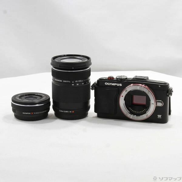 〔中古〕OLYMPUS(オリンパス) PEN Lite E-PL6 EZダブルズームキット ブラック〔348-ud〕 | 