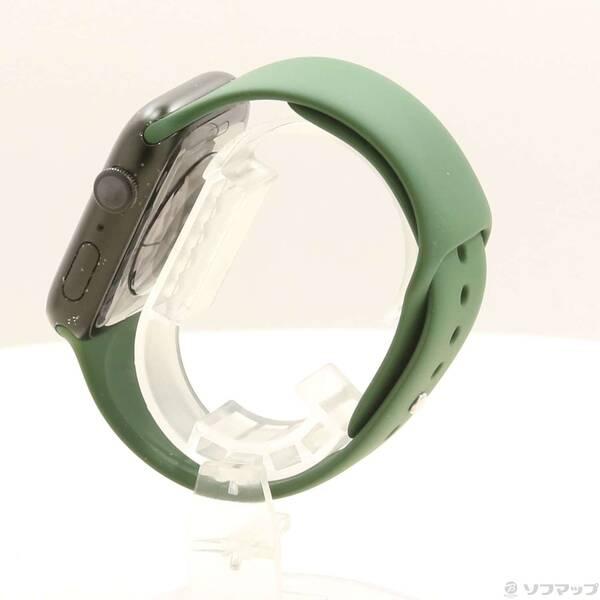 〔中古〕Apple(アップル) Apple Watch Series 7 GPS 45mm グリーンアルミニウムケース クローバースポーツバンド〔269-ud〕 |  | 01