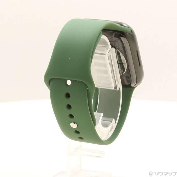 〔中古〕Apple(アップル) Apple Watch Series 7 GPS 45mm グリーンアルミニウムケース クローバースポーツバンド〔269-ud〕 |  | 02