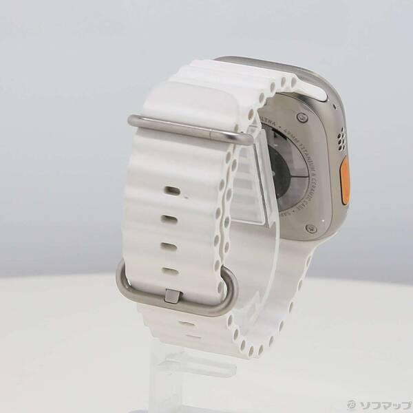 〔中古〕Apple(アップル) Apple Watch Ultra GPS + Cellular 49mm チタニウムケース ホワイトオーシャンバンド〔377-ud〕 |  | 02