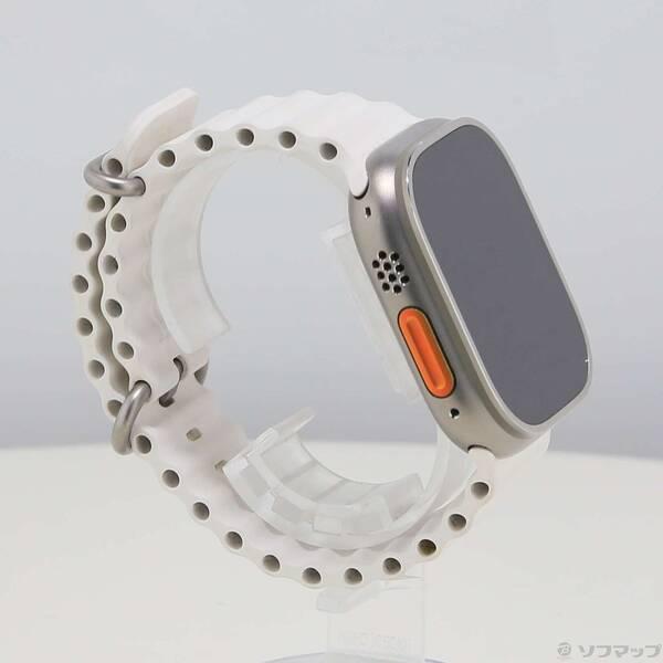 〔中古〕Apple(アップル) Apple Watch Ultra GPS + Cellular 49mm チタニウムケース ホワイトオーシャンバンド〔377-ud〕 |  | 03