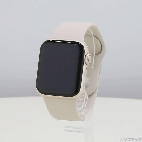 〔中古〕Apple(アップル) 〔展示品〕 Apple Watch SE 第2世代 GPS + Cellular 40mm スターライトアルミニウムケース スターライトスポーツバンド〔258-ud〕 | 