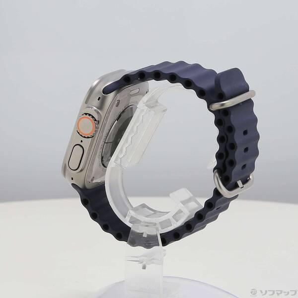 〔中古〕Apple(アップル) 〔展示品〕 Apple Watch Ultra 2 GPS + Cellular 49mm ナチュラルチタニウムケース ネイビーオーシャンバンド〔344-ud〕 |  | 01