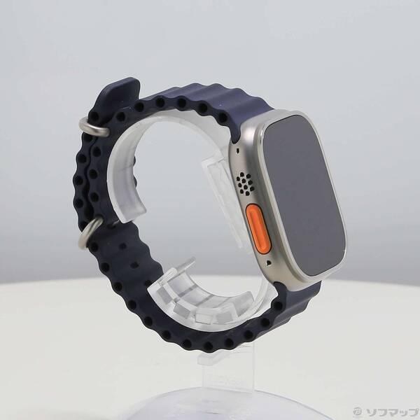 〔中古〕Apple(アップル) 〔展示品〕 Apple Watch Ultra 2 GPS + Cellular 49mm ナチュラルチタニウムケース ネイビーオーシャンバンド〔344-ud〕 |  | 03