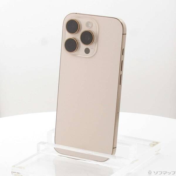 〔中古〕Apple(アップル) iPhone16 Pro 128GB デザートチタニウム MYMX3J／A SIMフリー〔377-ud〕 | 