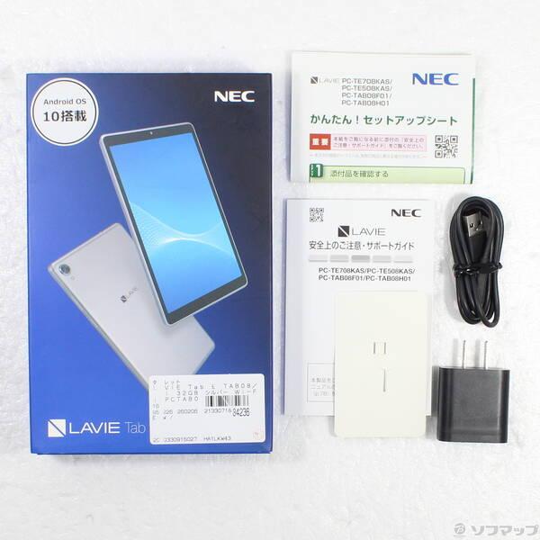 〔中古〕NEC(エヌイーシー) LAVIE Tab E TAB08／F01 32GB シルバー PC-TAB08F01 Wi-Fi〔377-ud〕 |  | 04