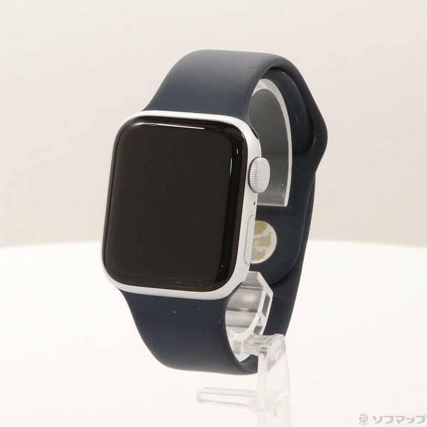 〔中古〕Apple(アップル) Apple Watch SE 第2世代 GPS 40mm シルバーアルミニウムケース ストームブルースポーツバンド〔377-ud〕 | 