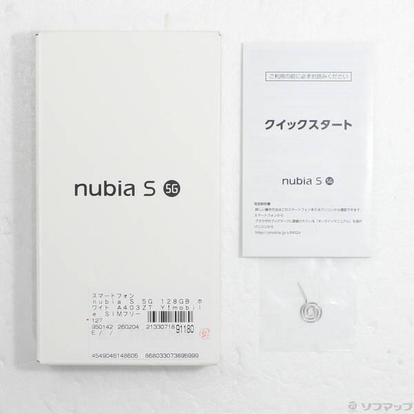 〔中古〕ワイモバイル nubia S 5G 128GB ホワイト A403ZT Y!mobile SIMフリー〔377-ud〕 |  | 04