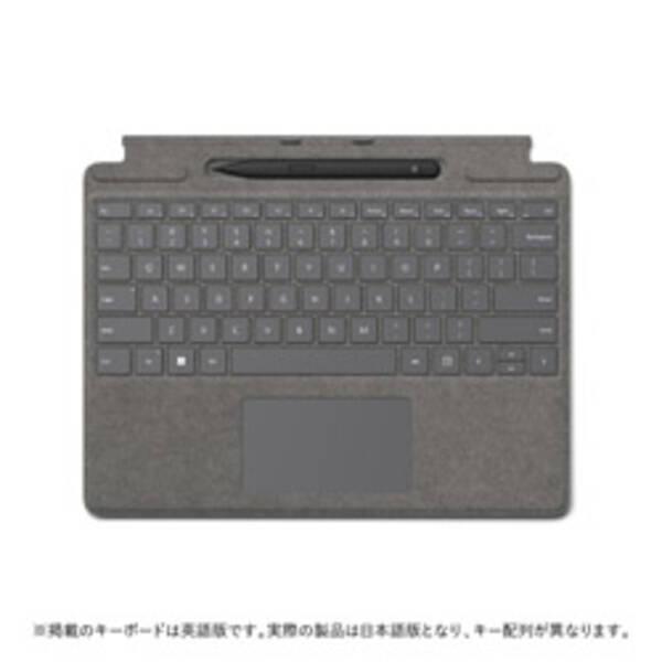 〔中古〕Microsoft(マイクロソフト) Surface Pro スリムペン2付き Signatureキーボード 8X6-00079 プラチナ〔198-ud〕 | 