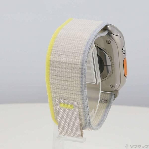 〔中古〕Apple(アップル) Apple Watch Ultra GPS + Cellular 49mm チタニウムケース イエロー／ベージュトレイルループ〔377-ud〕 |  | 02
