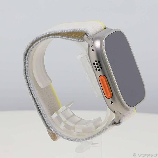 〔中古〕Apple(アップル) Apple Watch Ultra GPS + Cellular 49mm チタニウムケース イエロー／ベージュトレイルループ〔377-ud〕 |  | 03