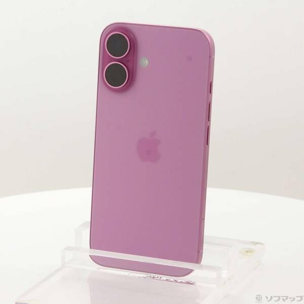 〔中古〕Apple(アップル) iPhone16 256GB ピンク MYDY3J／A SIMフリー〔198-ud〕 | 