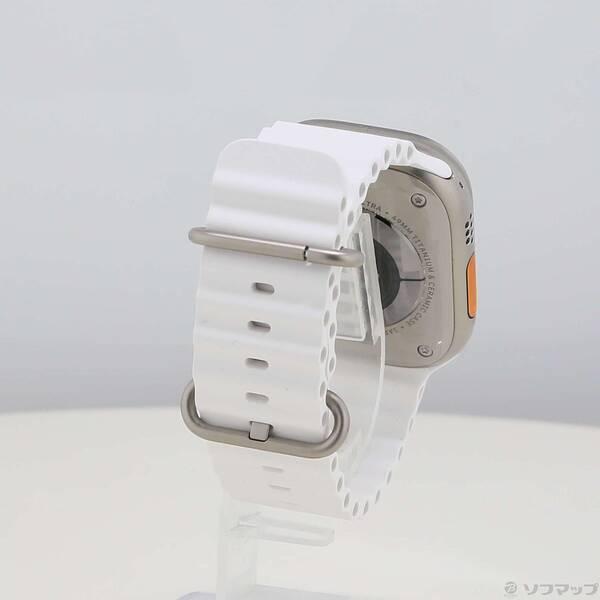 〔中古〕Apple(アップル) Apple Watch Ultra GPS + Cellular 49mm チタニウムケース ホワイトオーシャンバンド〔377-ud〕 |  | 02